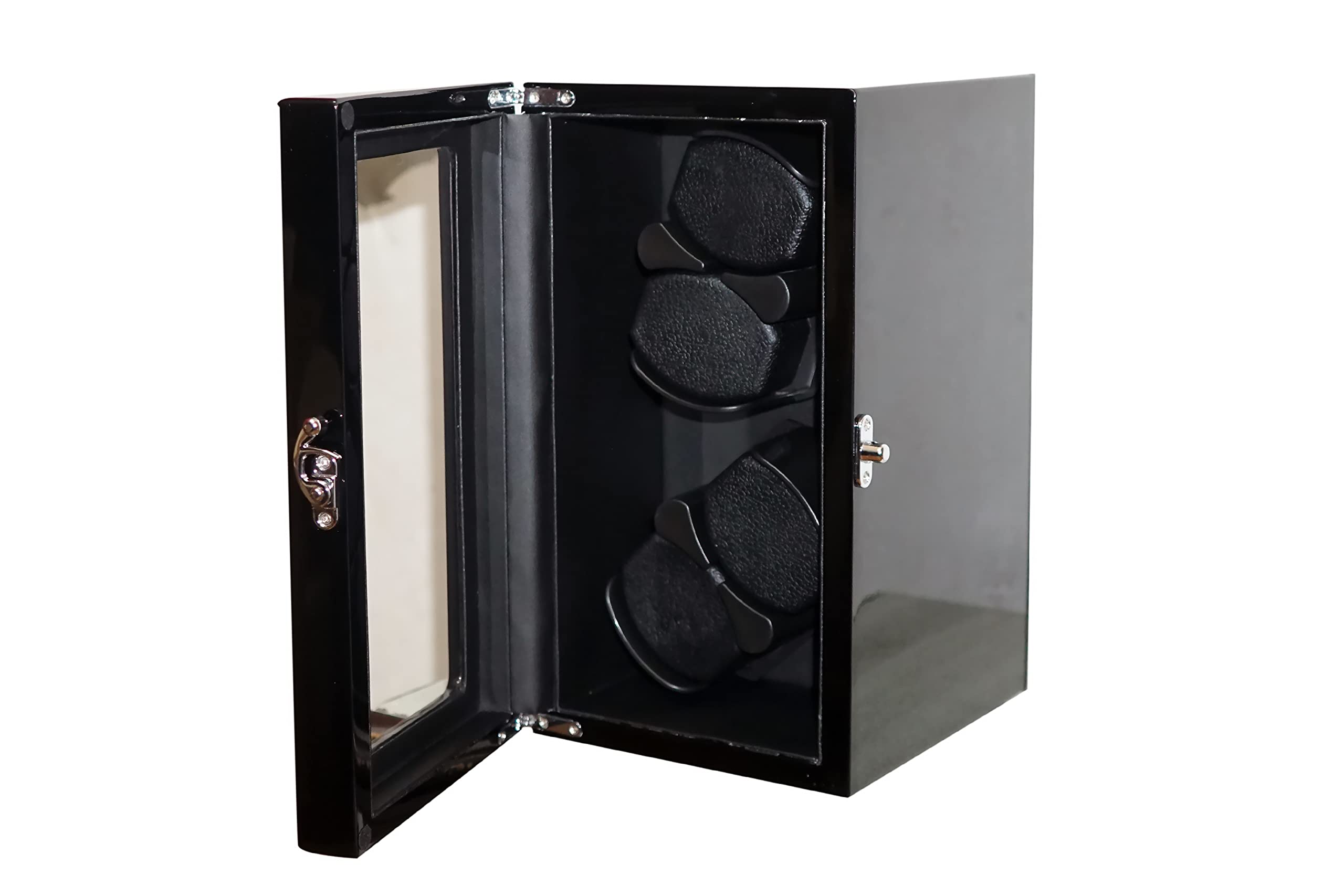 Medetai Luxury Automatic 400E Watch Winder Automatic Rotation Watch Storage Flip Case Box Silent Motor Wristwatch Boxes (Black + Black) (B0C178SXXF) Amazon Price History, Amazon Price Tracker