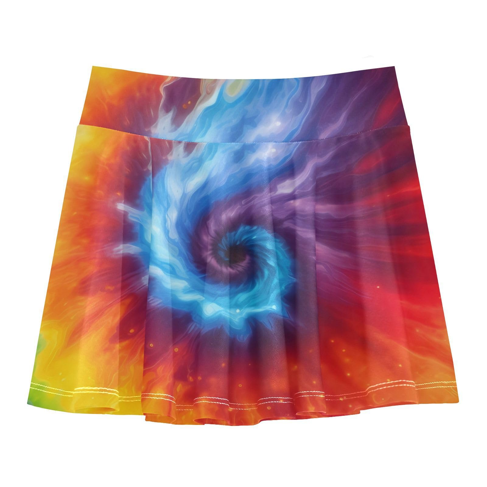 Toddler Tie Dye Rainbow Girls Skorts Golf Skirt Active Tennis Skort Athletic Skirt 3-4T 21340877