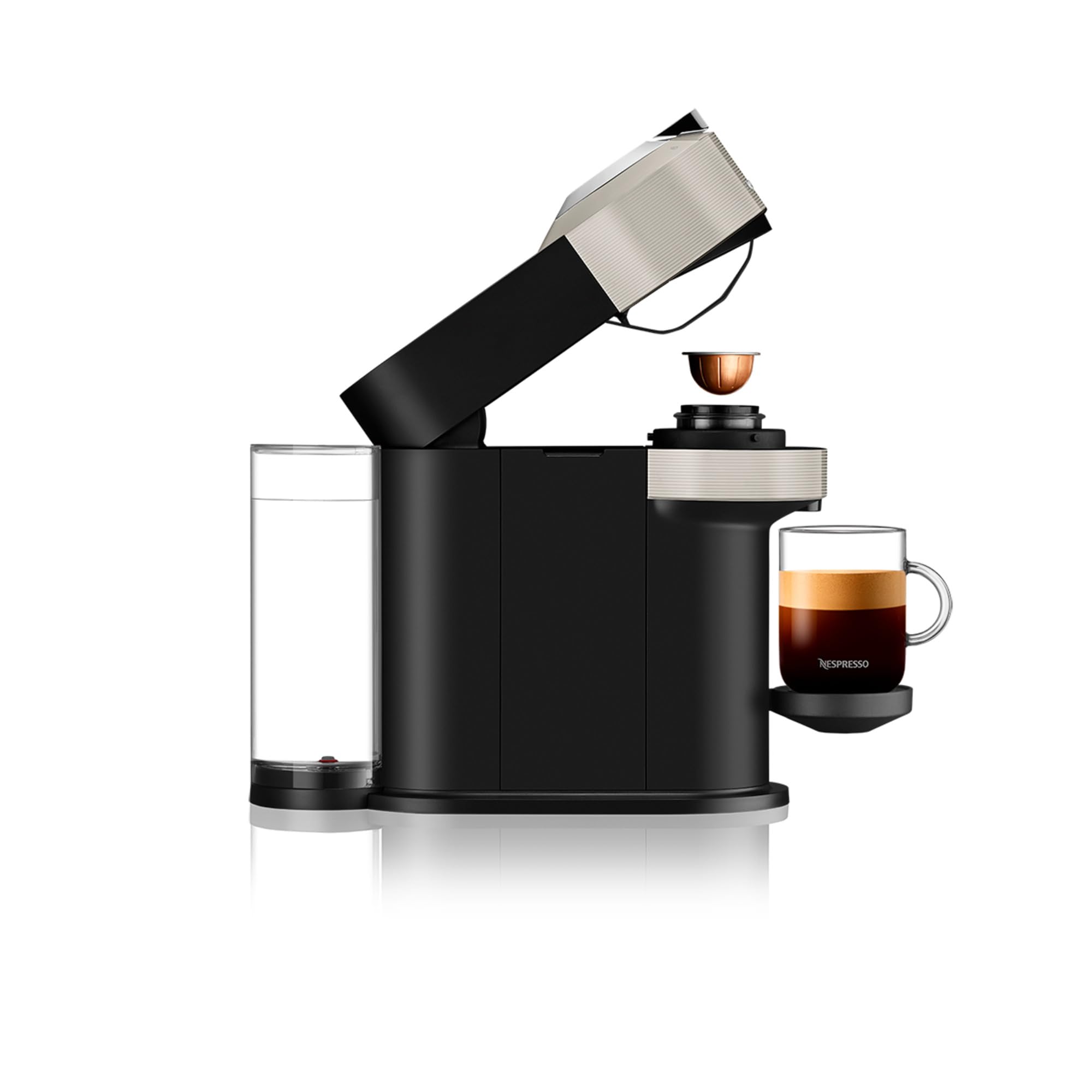 Nespresso Krups Machine à Café Vertuo Next Gris Claire+52 capsules offertes, Capsules café Vertuo seulement, Technologie Centrifusion, 5 Tailles de Tasses, Design Moderne, Arrêt Automatique, YY5902FD