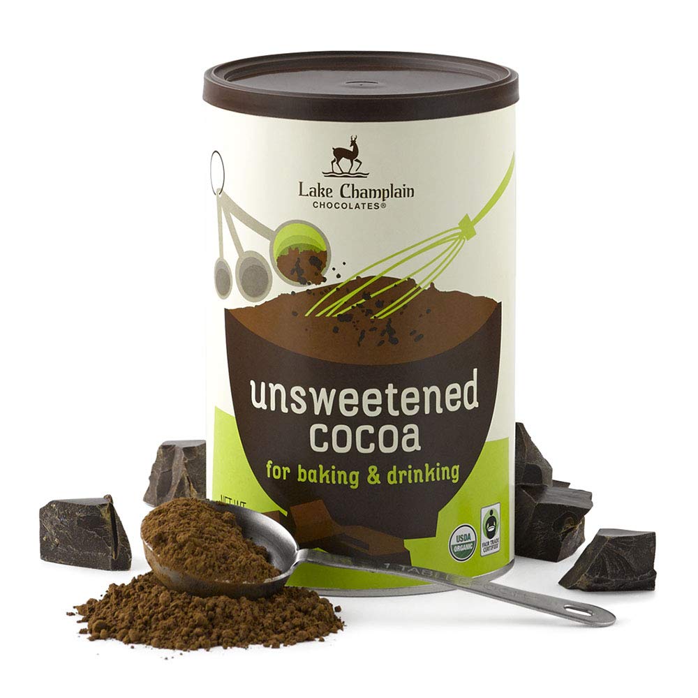 Lake Champlain Chocolates Organic Unsweetened Cocoa, Fair Trade Certified, 10 Ounces (2 Pack)
