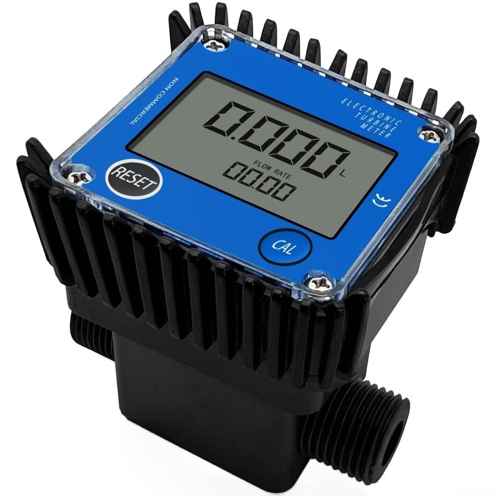 Caudalímetro de aluminio con LCD ± 1% de precisión (0,1-7 L-min)