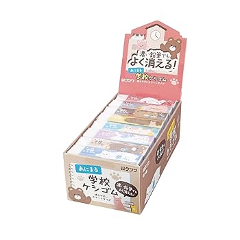 Amazon | クツワ 消しゴム あにまる学校ケシゴム 24個パック