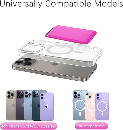 Miniatura 4 de BENTOBEN Funda magnética para teléfono compatible con MagSafe, cartera de piel sintética para iPhone 15, 14, 13, 12 ProPro MaxPlusMini Mag, funda