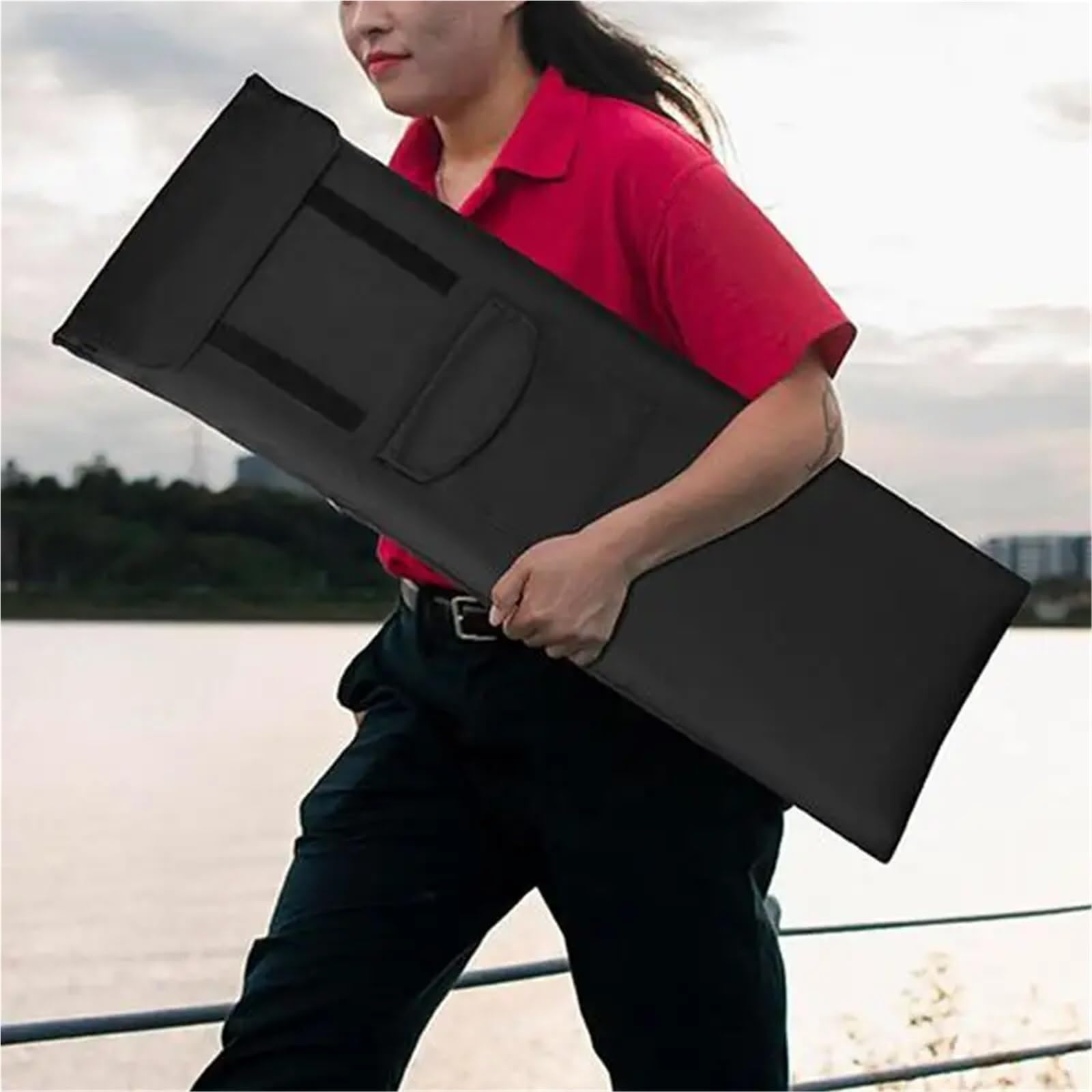 Sac de Skateboard Sac à Dos de Skateboard en Oxford 600D, Grande capacité Rangement, Sangle réglable