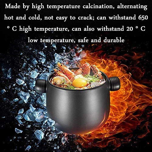 Cocotte à enfourner en terre cuite et céramique avec couvercle - 6