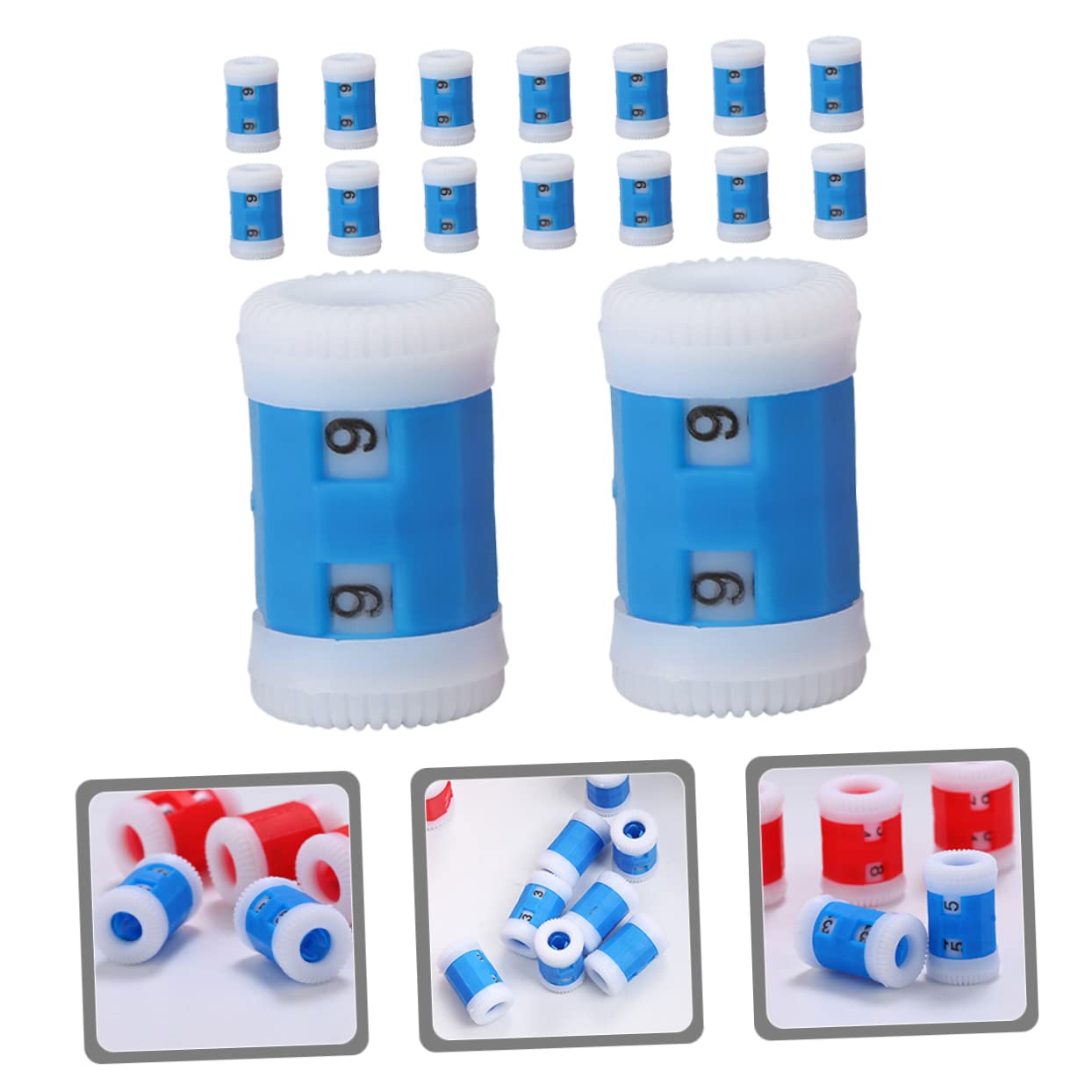 100 Piezas Contador De Hileras De Tejido Simplificar El Contador De Tejer Contador De Ganchillo Liso Simplificar El Contador De Puntadas Arte De Tejer El Plastico Blue SEWOART