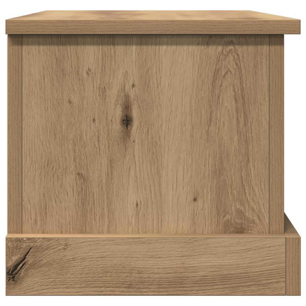 Baúl de madera de roble Artisan, 30 x 50 x 28 cm, almacenamiento con tapa, banco de almacenamiento, organizador para salón, dormitorio, pasillo, orden y ahorro de espacio