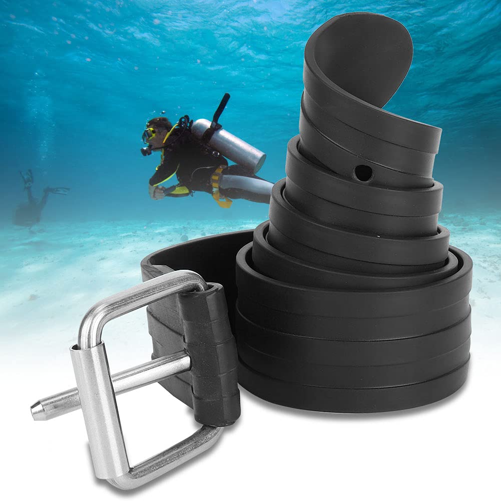 Keep Diving Cintura di peso regolabile in gomma con fibbia per apnea/Tech Dive Webbing (WB-932)