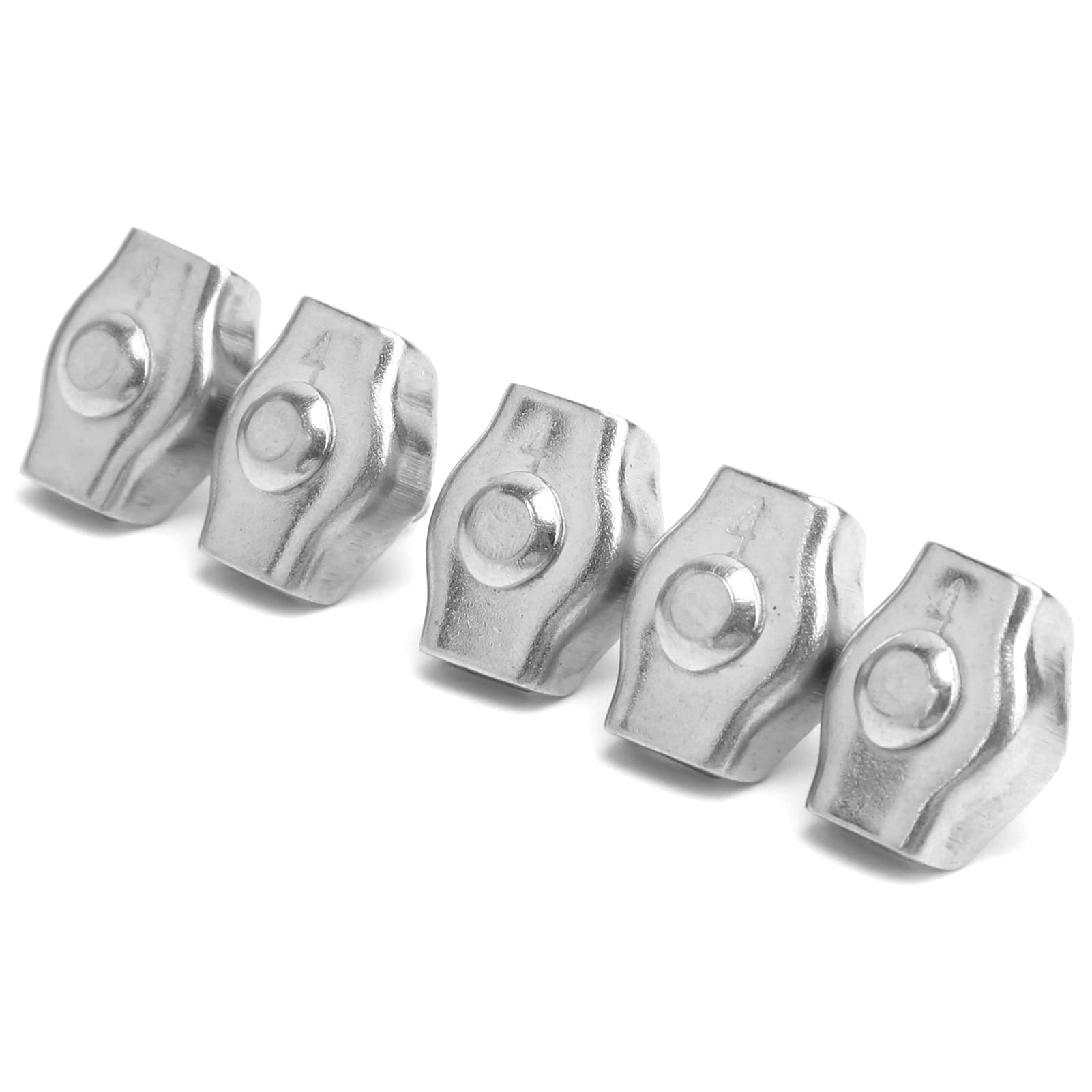 Wire Grip Clip, Fixation Clip Stainless Steel Rope Clamp for Hoisting Machinery for Industry (4MM)