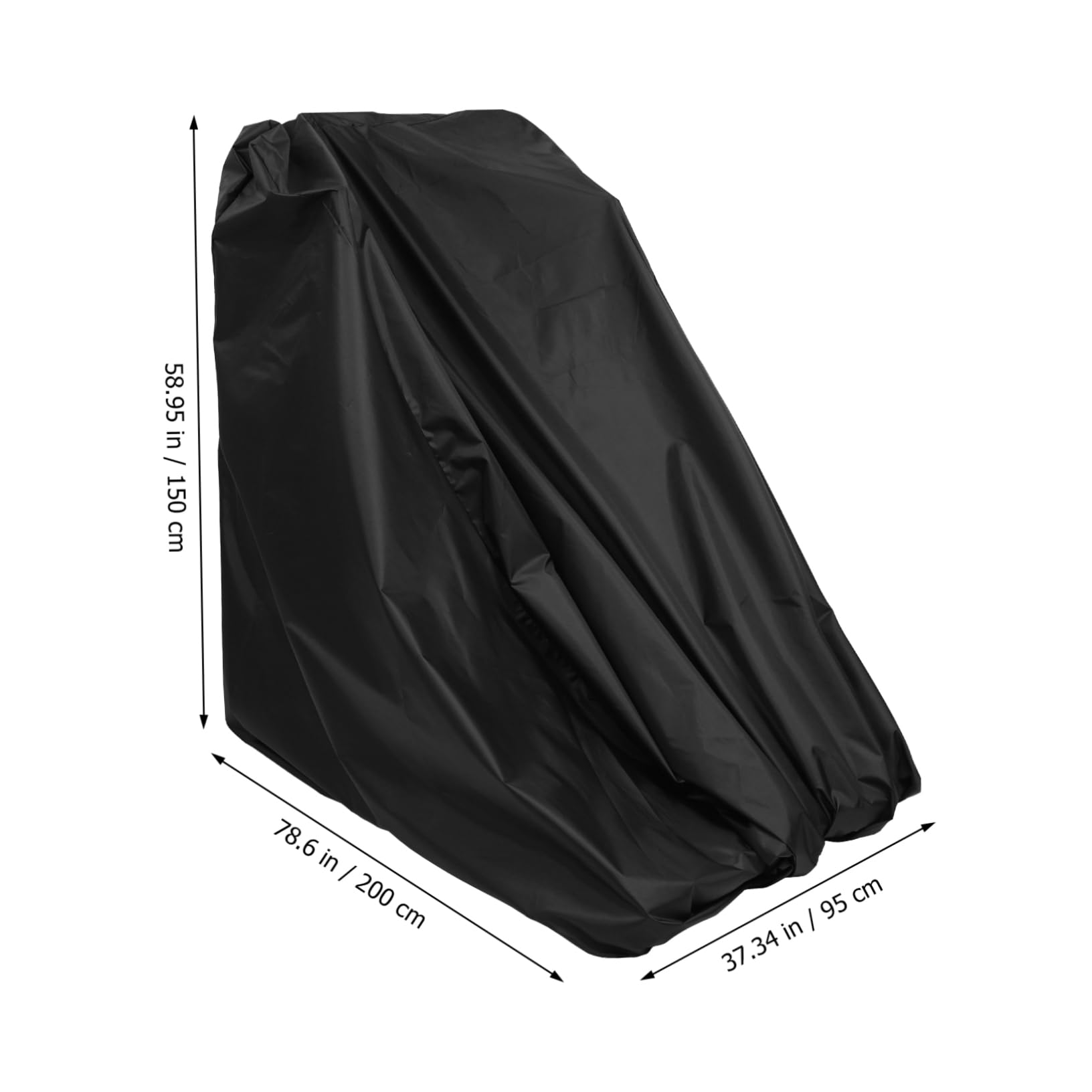 KOMBIUDA Housse de Protection Étanche pour Tapis Roulant, Tissu Oxford Noir, Légère et Facile à Installer Cordon de Serrage, pour Salle de Sport à Domicile