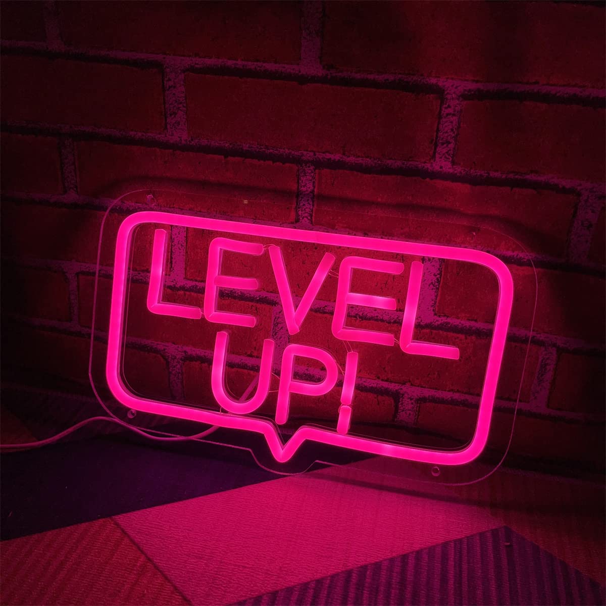 Game Neon Sign Game Room Decor Mann Schlafzimmer Wanddekoration Neonlicht Schilder Gamer Geschenk für Teen Mädchen Jungen Schlafzimmer Spielzimmer Dekor Wanddekoration Playstation USB Powered Lightup