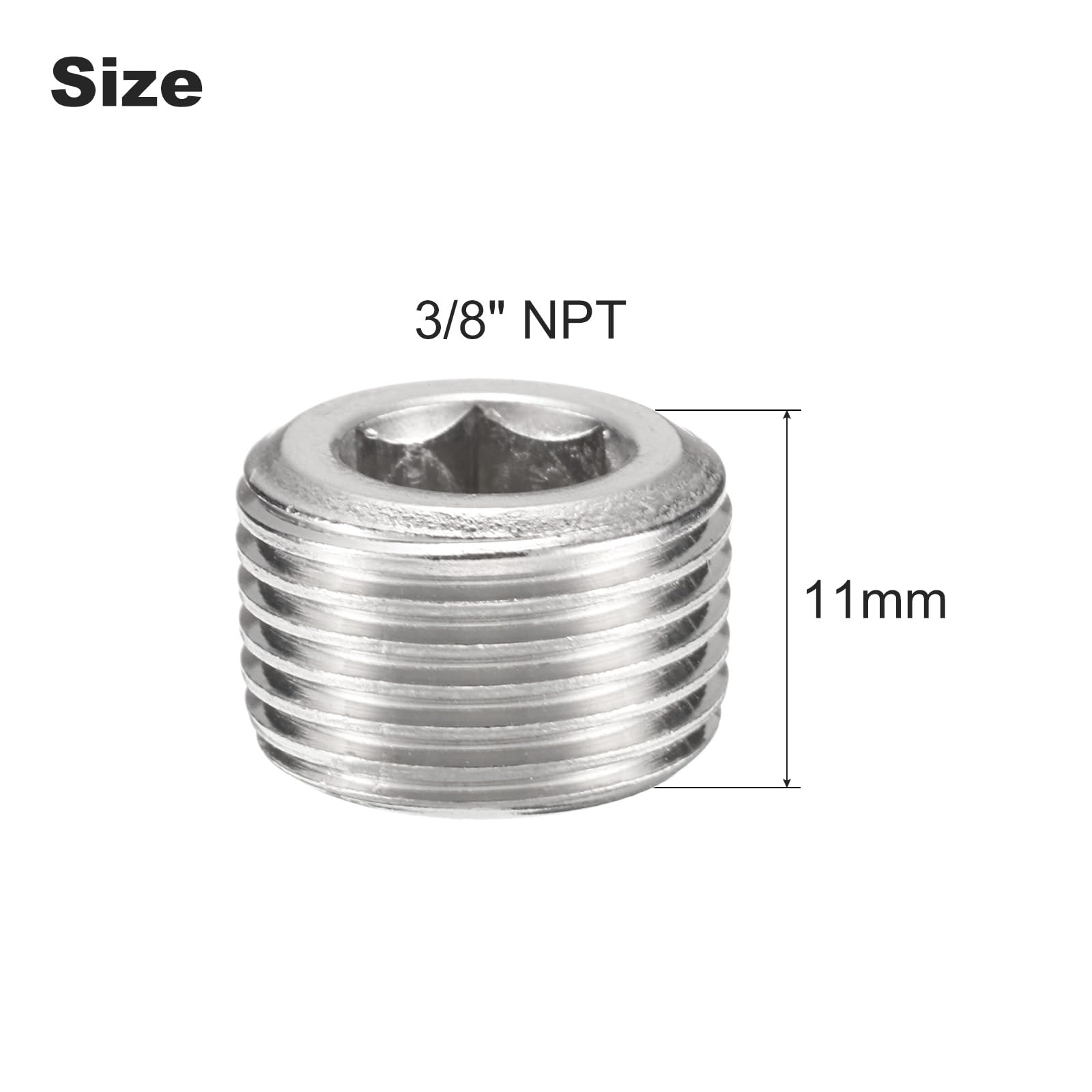 Roestvrij staal 3/8 slang Barb naar 1/2 mannelijke NPT Home Brew Fitting Water Brandstof Lucht (Pack van 2