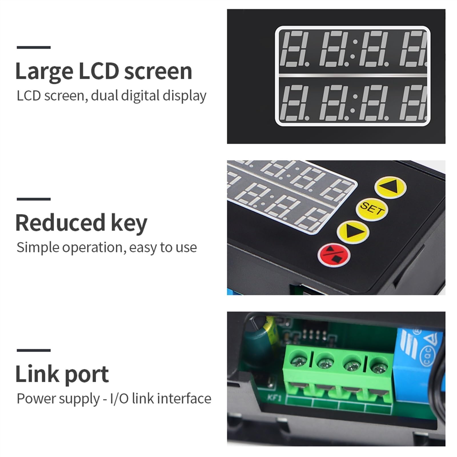Regolatore di Temperatura Digitale con Display a LED, termostato, Controllo del Calore e Raffreddamento, termoregolatore AC110-220V sensore a sonda