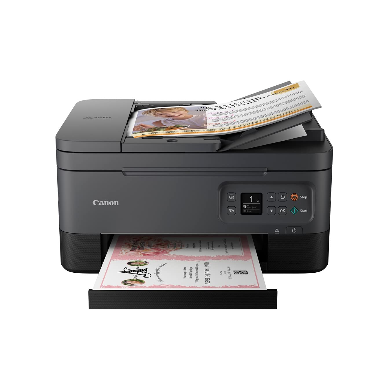 Canon PIXMA TS7450 – Colore Stampante Multifunzione Wi-Fi a Getto d'inchiostro, Nero