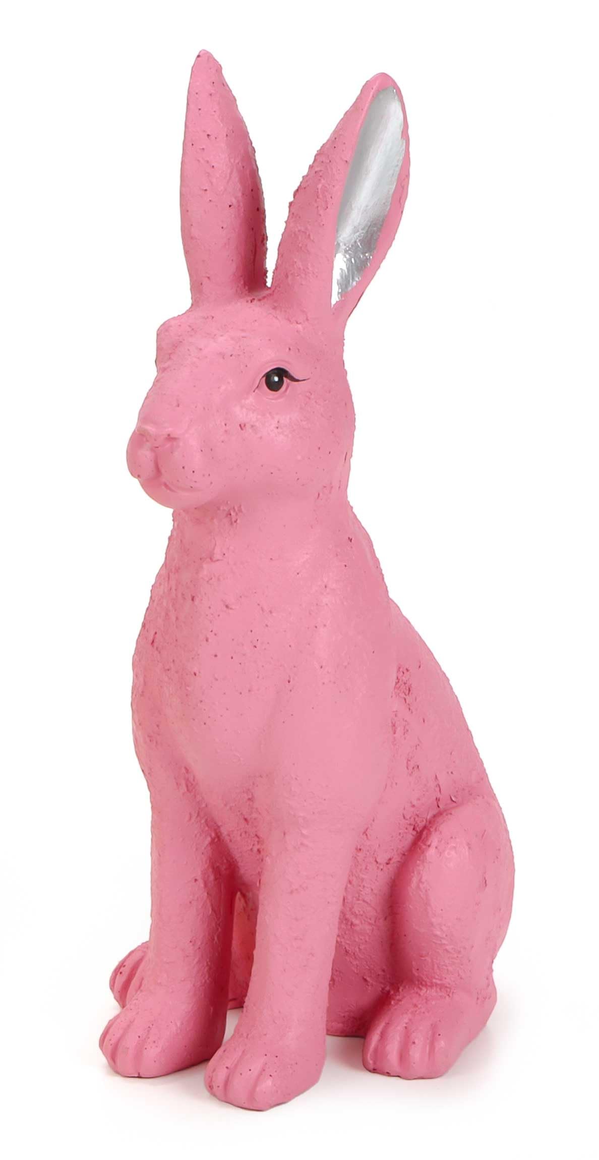 Bubble Store Osterhasen Deko 3er Set – Bunte Osterdekoration, Hasen aus Polyresin – Moderne Hasenfiguren in Gelb, Grün & Pink, Höhe 24 cm – Osterdeko Innenbereich, Fensterbank, Regal