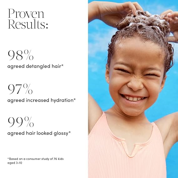 Evereden Kids Conditioner Detangler (6.7 fl. oz.) & Shampoo Refill (16.9 fl. oz.): Clean & Vegan Kids Haircare for Ages 3 Up - Argan Oil & Plant Peptides - Stubborn Knot Buster - Any Hair Type