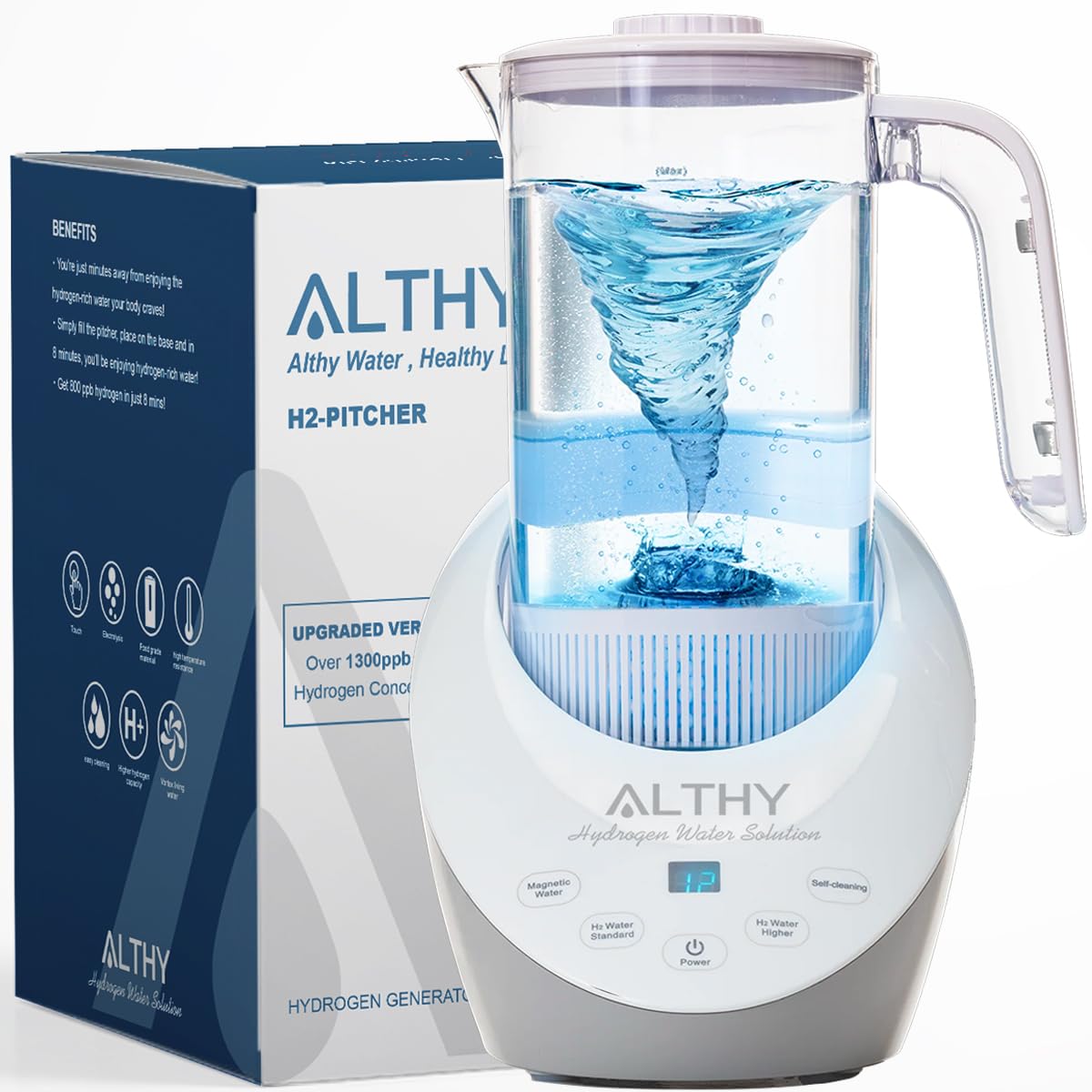 Amazon.com: ALTHY Hydrogen Water Generator Pitcher Machine SPE&PEM