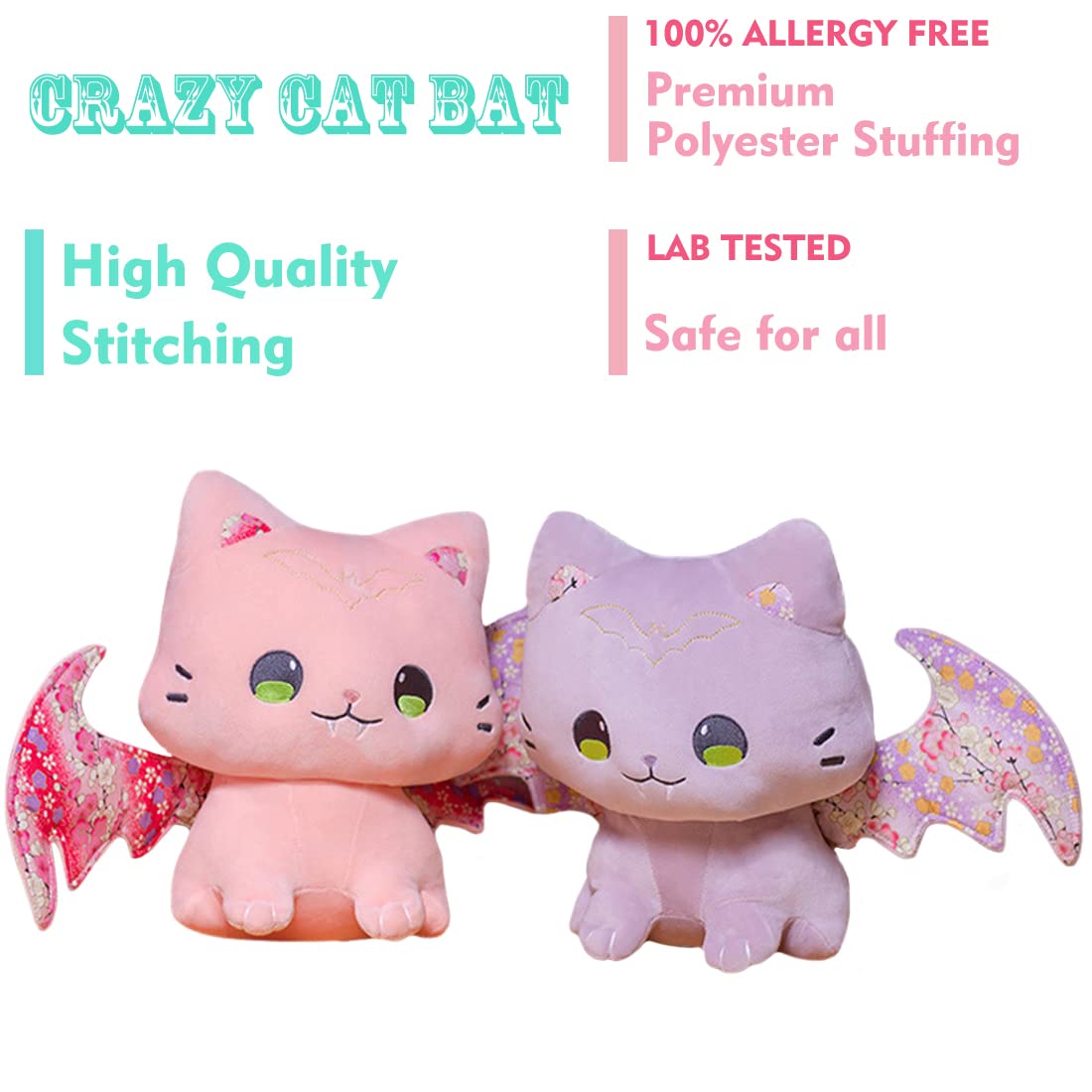 stuffed cat with wings