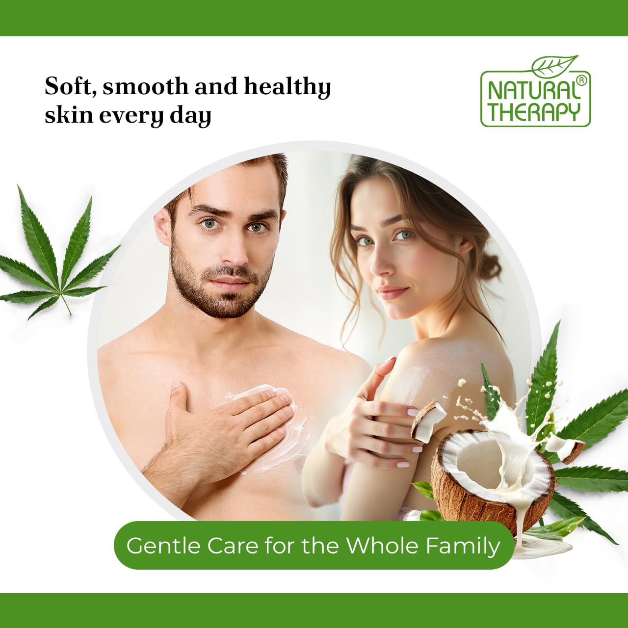 Natural Therapy Body Lotion for Women and Men with Hemp & Coconut Oils – Moisture Skin Care - Maximum Hydration Nourishing Body Moisturizer with Dead Sea Minerals – All Skin Types (16.9 fl. oz) image 5