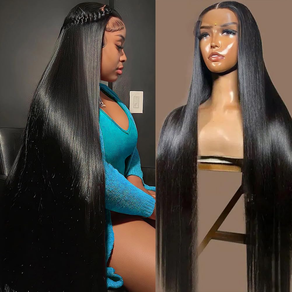 Amazon.com : OWNROSE 30 Inch 13x6 Lace Front Wigs Human Hair  display picture 3