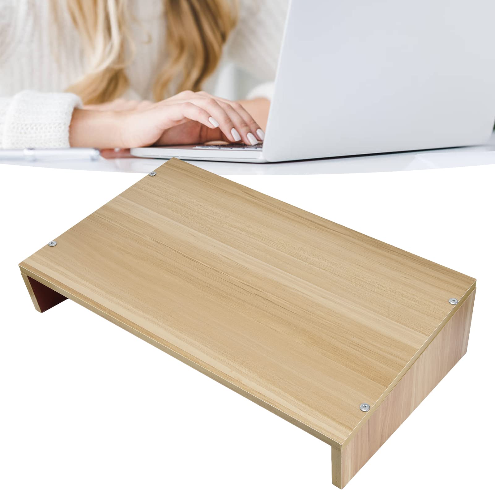 Septpenta Supporto per Laptop, Supporto per Laptop in Legno da 20 X 12 X 5,1 Pollici, Base per Laptop Dal Design Pieghevole in Un Unico Pezzo Adatto All'uso Come Postazione di Lavoro