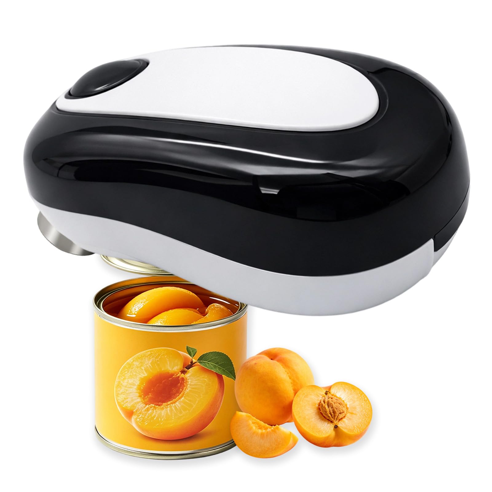 Electric Can Opener One Touch Button Automatic 360° Electric Tin Opener UK with Smooth Edge Lid Remover for All Can Types Safe Kitchen Gadgets for Arthritic Hands Seniors Cooks Housewives Hand Free