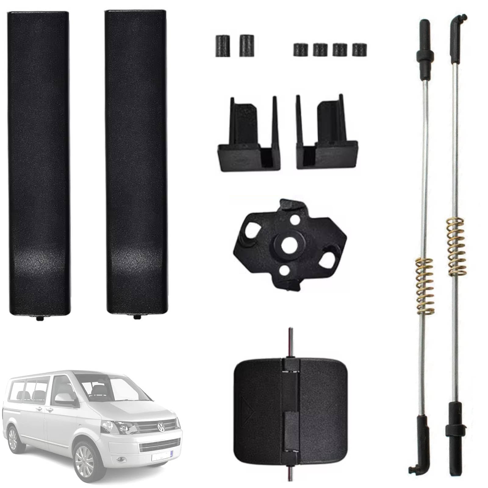 Parafango Posteriore Per VW T5 T6 Bus – Set Sinistro+destro 7H0075111, Nero, Resistente Autolavaggio - 4