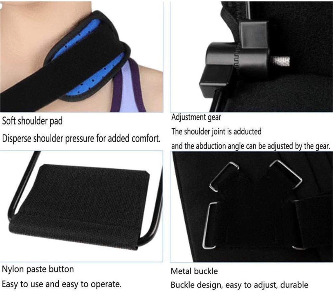 Cabestrillo para brazo Soporte para hombro Eslinga para abducción de hombro Inmovilizador de manguito rotador Soporte de soporte para manguito rotador totalmente ajustable y soporte para cod