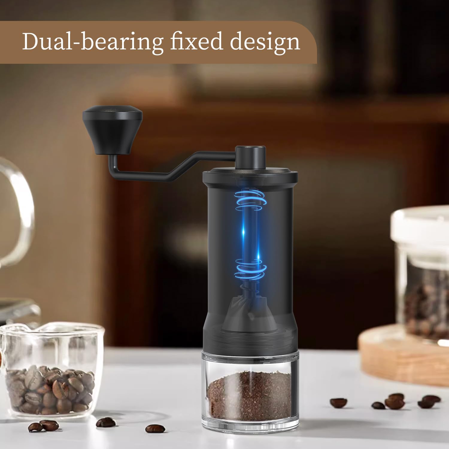 Manual Coffee Grinder - Stainless Steel Burr Mill -3 Manual Coffee Grinder - Stainless Steel Burr Mill -3