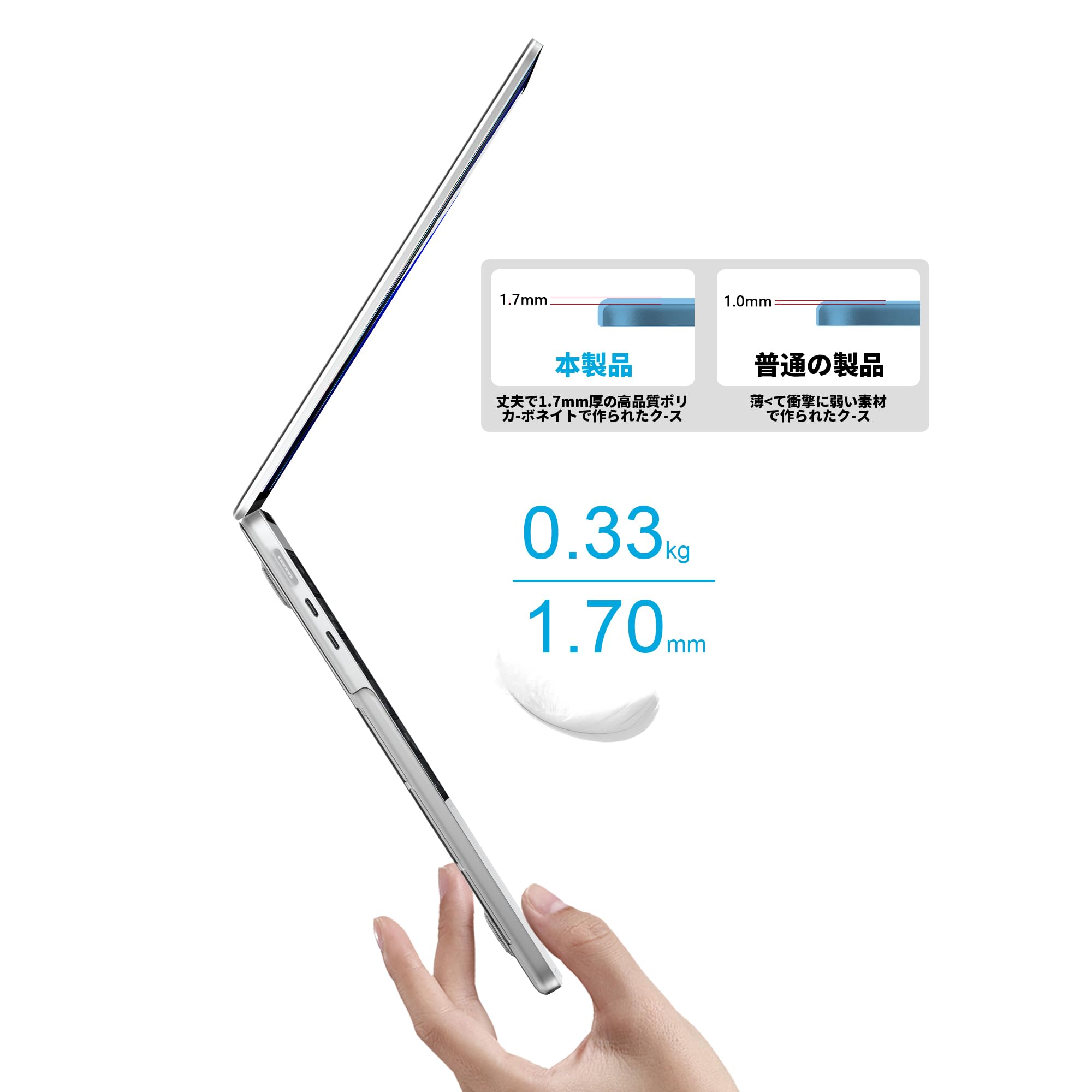 Amazon.co.jp: 【極上透明度素材】NPUOLS MacBook Air 15 インチ
