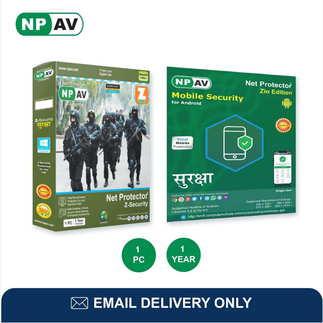 Net Protector Antivirus for PC Z Security 2024 + Mobile Security 2024 Combo/ npav antivirus 2024 (1 year) Email Delivery (B09RF52122) Amazon Price History, Amazon Price Tracker