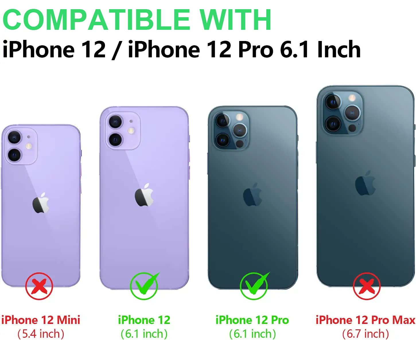 IPhone 12 Hülle Mit Make-up-Spiegel & Umhängeband – Stoßdämpfend, Kawaii Design, Für Mädchen & Frauen