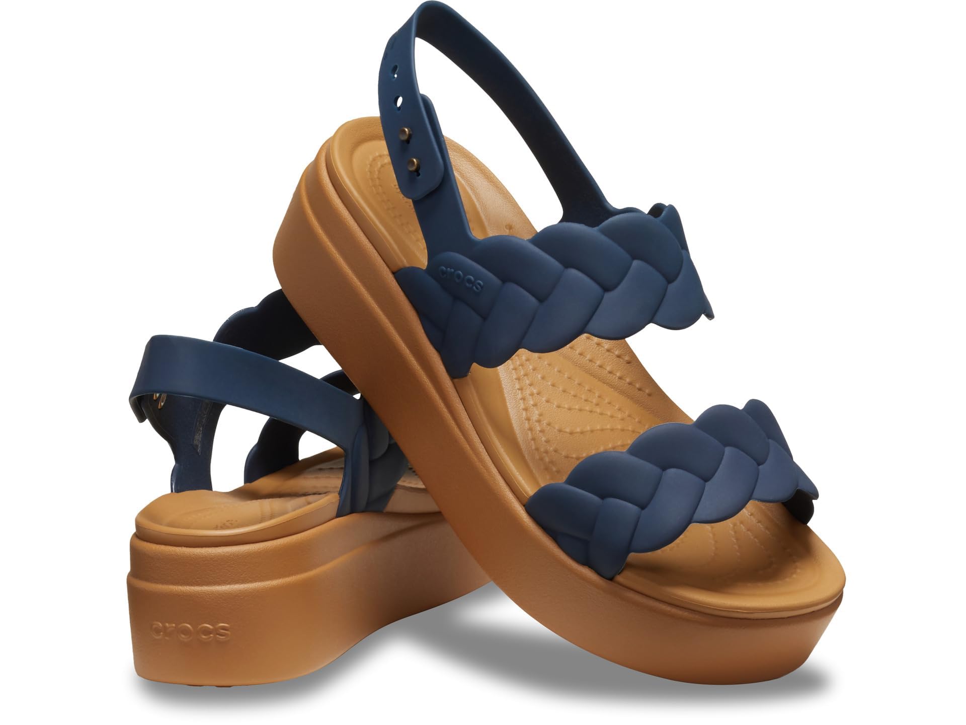 Crocs Brooklyn - Sandalias de plataforma de cuña baja para mujer