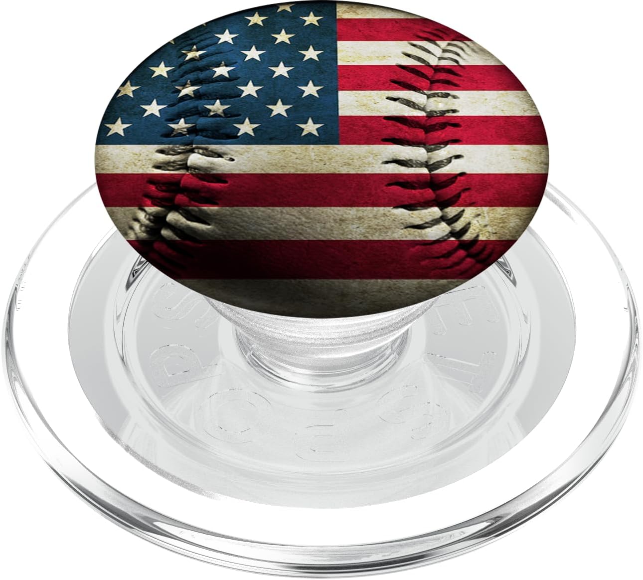 Pop Socket American Flag Baseball Design USA PopSockets PopGrip: Swappable Grip for Phones & Tablets PopSockets PopGrip for MagSafe