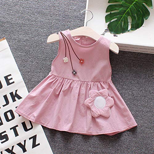 Preisvergleich Produktbild 002fr süße Kleider Baby Mädchen Prinzessin Kleid hübsche Kinderkleidung rosa