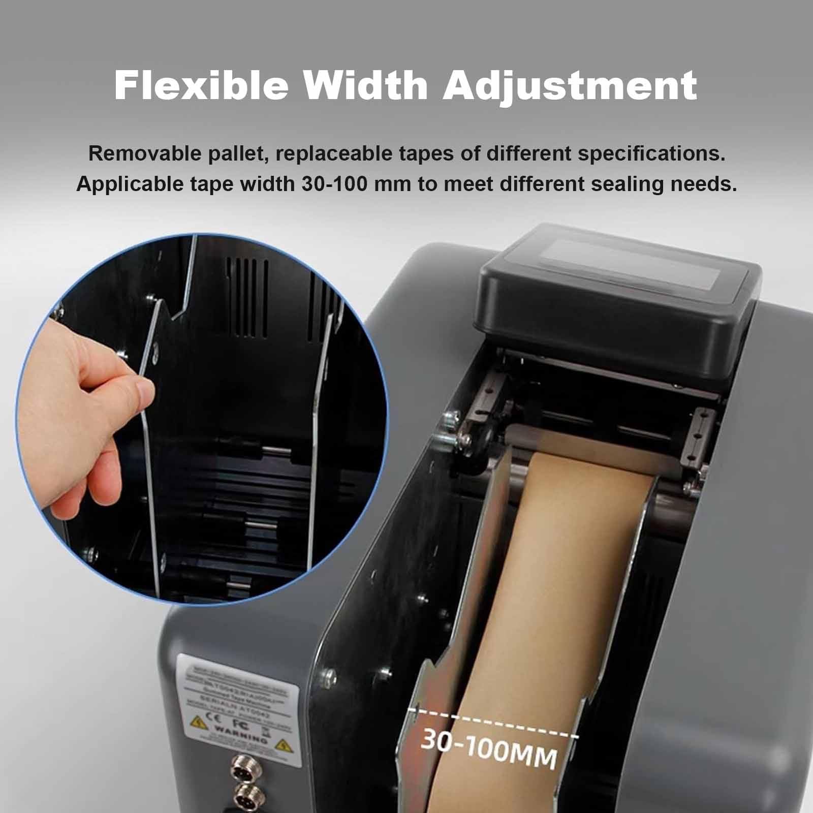 Distributore Automatico di Nastro Attivato Dall'acqua, Macchina per Il Taglio del Nastro Gommato in Carta Kraft, con modalità di Rilevamento del Grilletto, velocità di Taglio 40 M/Min