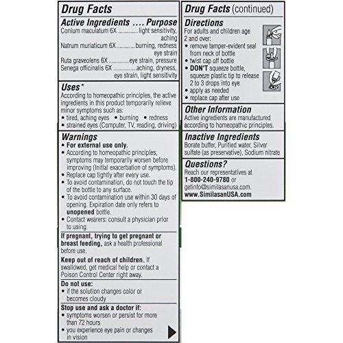Similasan Computer Eye Relief Eye Drops, 2 Count #TOP6