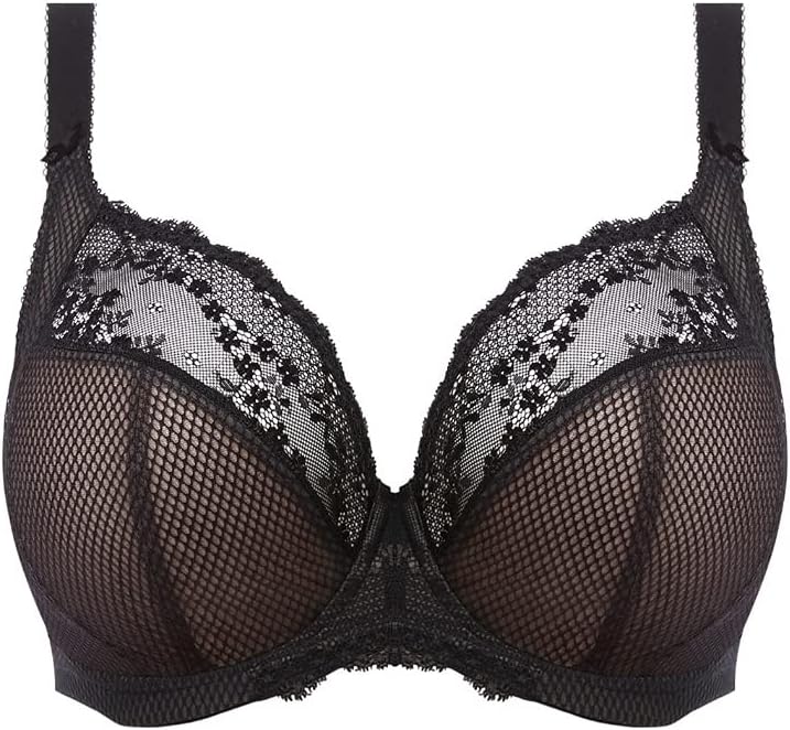 Elomi Women's Charley Stretch Plunge Bra: Stretch Lace & Mesh, Racerback Option. Low Plunge UK Sizes D-JJ, US Sizes D-N - Image 4