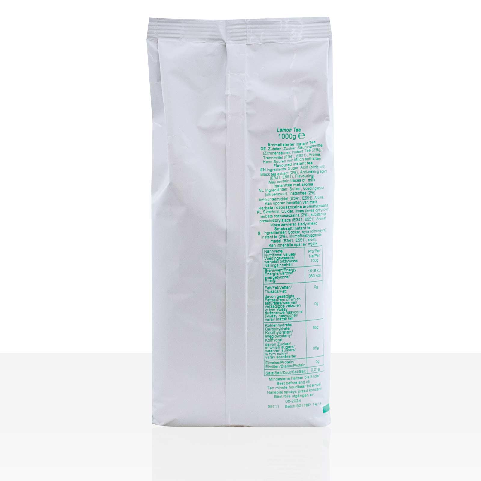 Coffeefair Lemon Tea Zitronentee 10 x 1kg Aromatischer Instant Tee mit Zitrone für Automaten - Frischer Citrus Geschmack - Heiß oder als Eistee - Zitronen Tee für Büro, Gastronomie & Zuhause