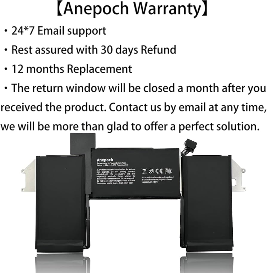 Amazon.com: Anepoch A2389 A2337 Laptop Battery Replacement for