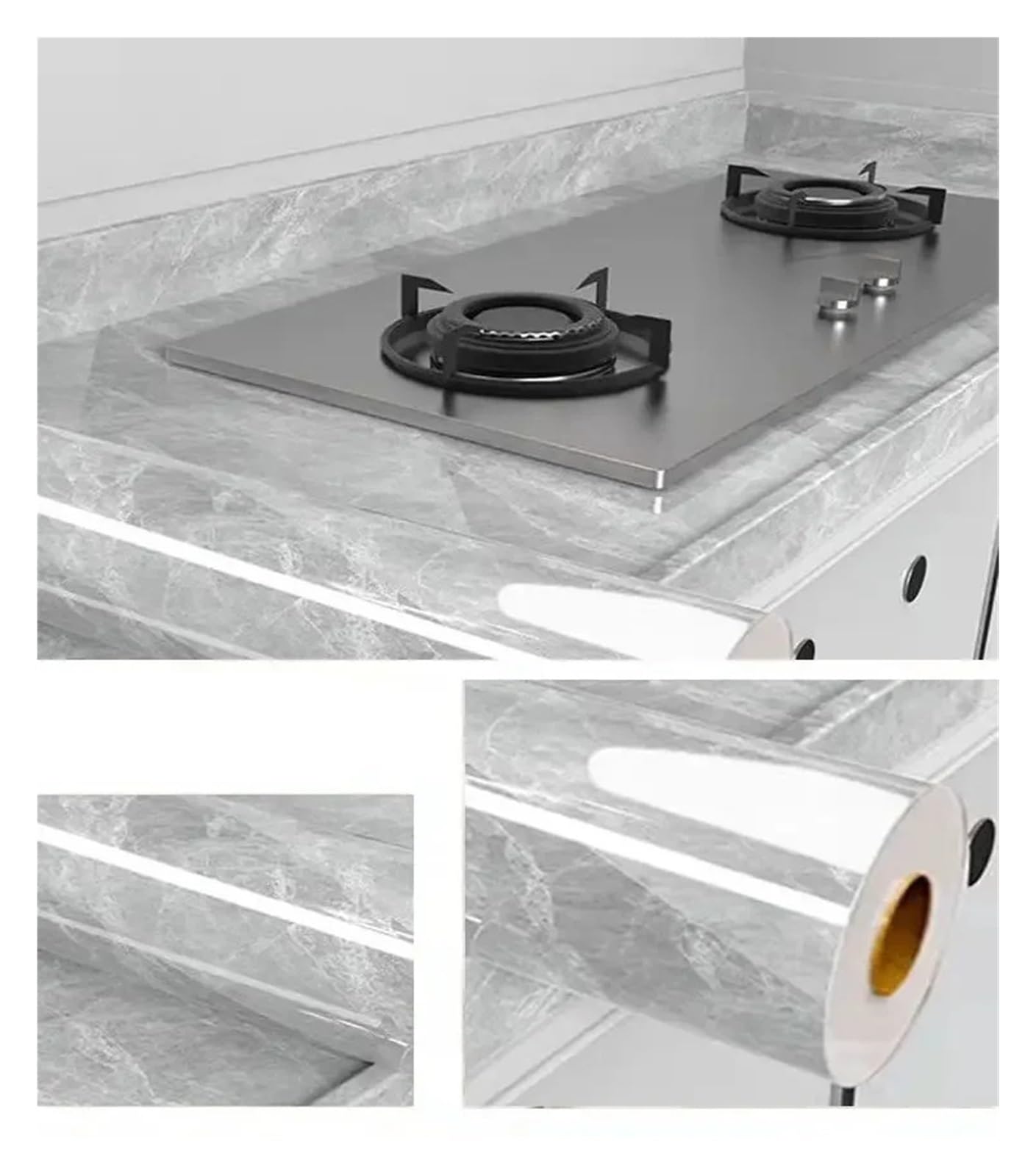 Aywtiun Sd01 Oil Proof Waterproof Contact Paper 20M Marble Self Adhesive Waterproof Wallpaper For Kitchen Cabinet Oil Modern Style Bathroom Decoration Wall For Kitchen Worktop Fridge Splashback(,40Cmx20m)