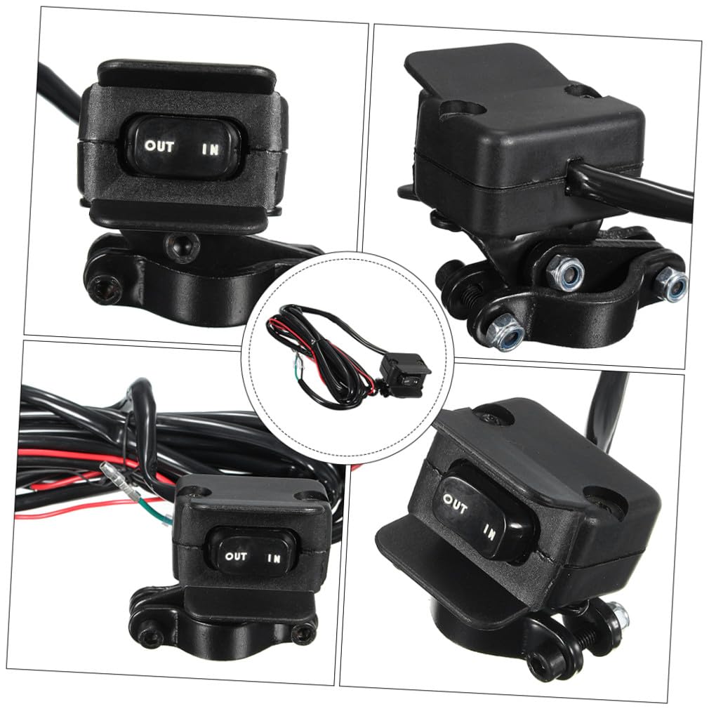 Electric Winch Control Switch Black, Off-Road Vehicle Modification