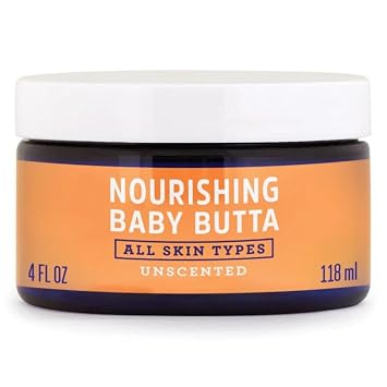 FATCO Baby Butta with Organic Tallow Balm to use as a Safe Pregnancy Moisturizer and Baby Skin Moisturizer - Unscented 4 oz