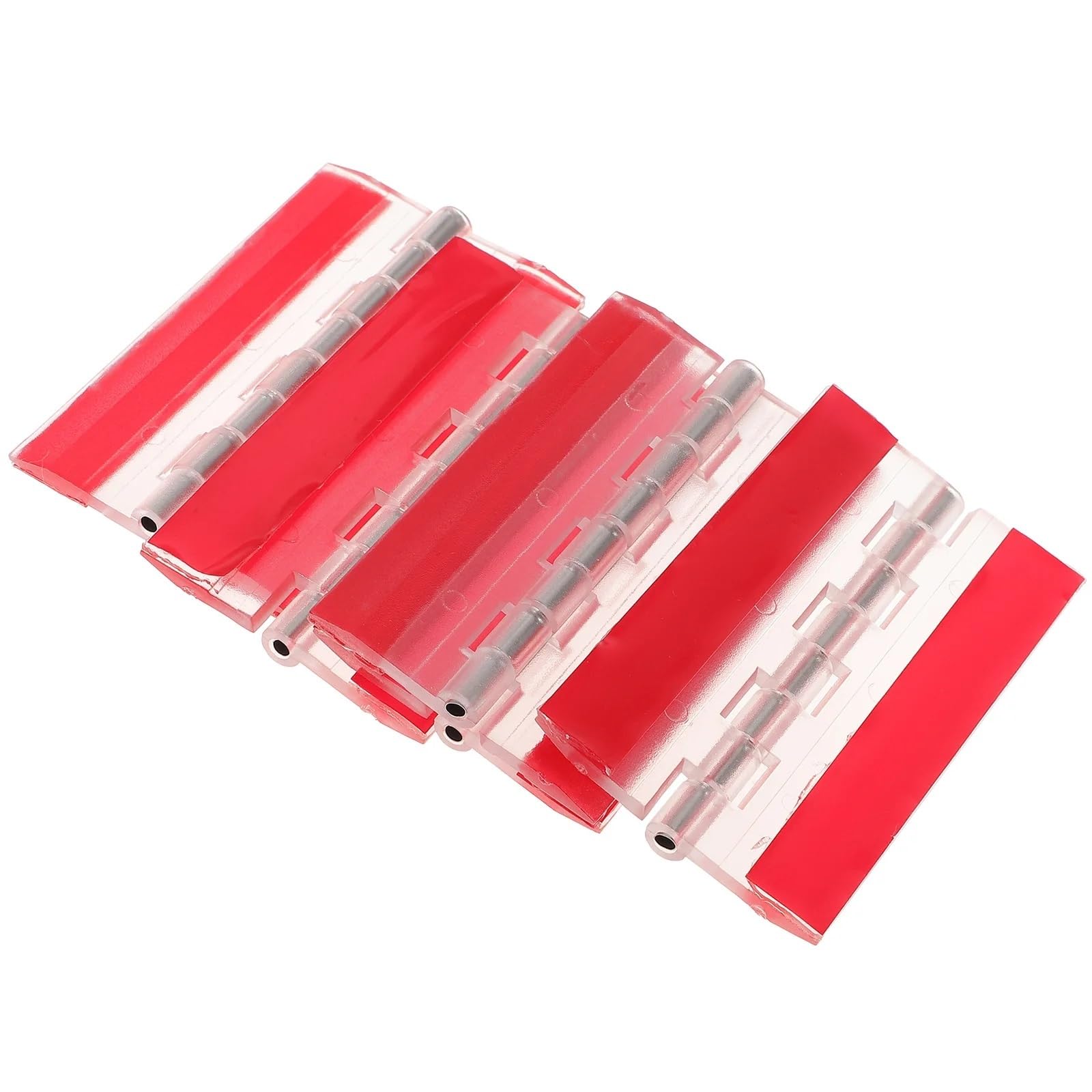 Self-Adhesive Hinges 10 Pcs Self Adhesive Hinge Acrylic Continuous Plastic Hinges Cabinet Door Piano