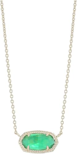 Miniatura 156 de Kendra Scott - Collar Elisa con dije para mujer, joyería de moda, chapado en oro de 14 quilates