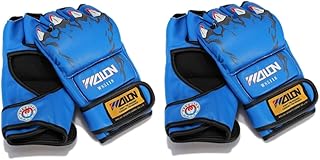 INOOMP Protetores De Mão Para Homens 2 Pçs Par Mma Luvas Mma Meio Dedo Luvas Meio Dedo Luvas De Boxe Meio Dedo Luvas Engrossar Saco De Pancadas Fitness