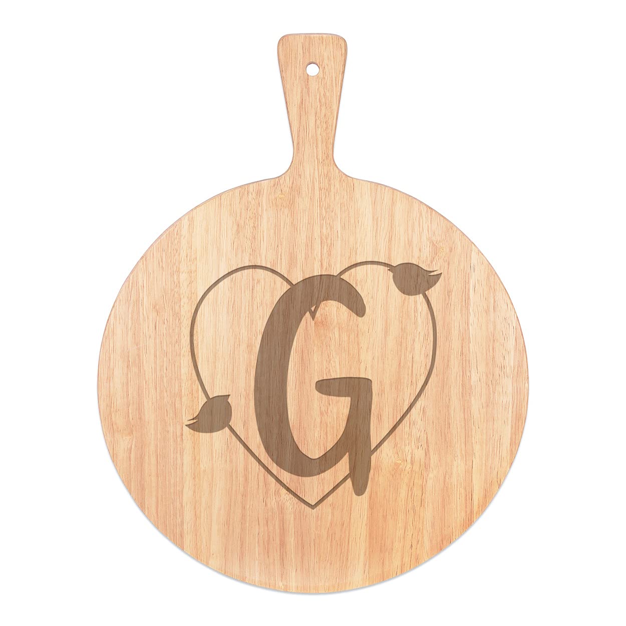 Pizza Board Lettre G en Bois le Cadeau Idéal pour Amateur de Plateau Service