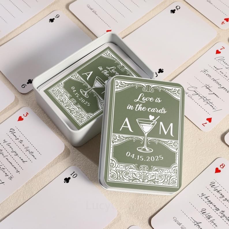 Custom Playing Cards - Blank Playing Card, Wedding Guest Books, Wedding Photo Album Alternative, Photo Playing Cards Deck