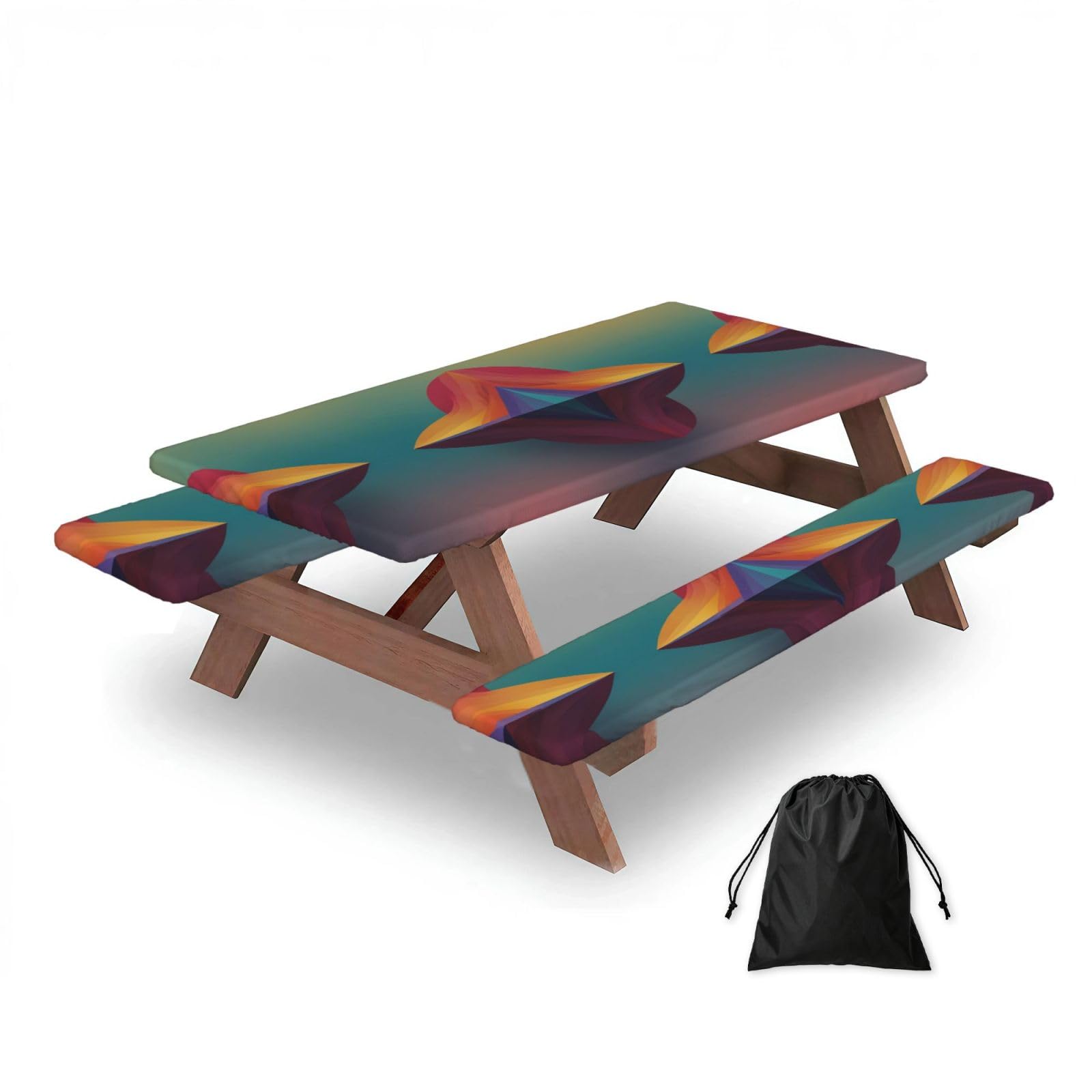 The shape Rectangular water-repellent picnic tablecloths, outdoor camping, picnic, BBQ