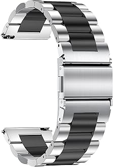 – Metal Watch Strap - Quick Release Watch Bands for Men Women - Brushed Solid Stainless Steel Smart Watch Bracelet - Ladies Replacement Band Clasp Buckle - 16mm 18mm 20mm 22mm
